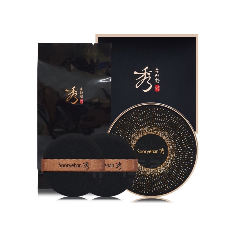 Sooryehan Black Ginseng Cushion Foundation Product + Refill + 2