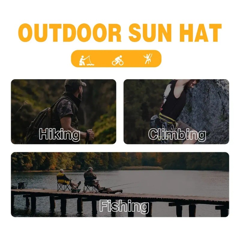 Sombrero Para El Sol Gorracon Proteccion Cuello Y Cara+regal