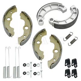 M MATI Front Rear Brake Shoes W/Pin Kit for Honda Rancher 350 TRX350 Rancher 400 TRX400