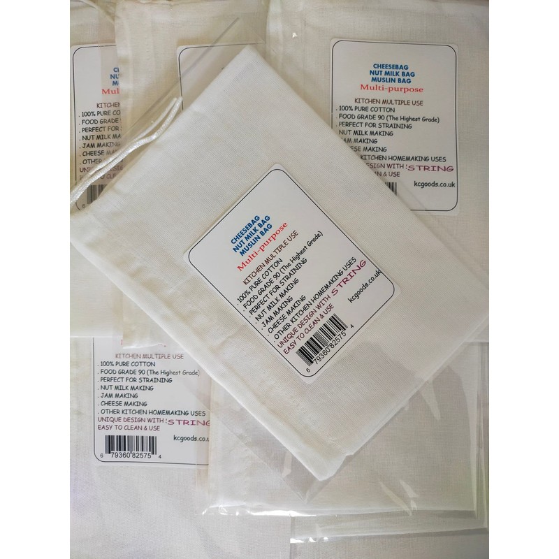 Nut Milk Bag 100% Pure Cotton Food Grade 1pcs Cheesebag