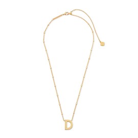 Kendra Scott Letter D Pendant Necklace for Women, Fashion Jewelry, 14k Gold-Plated Brass, Gold Metal, Letter D