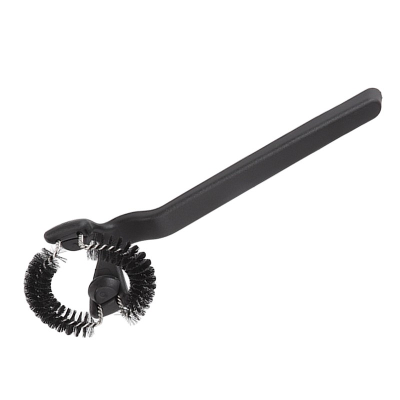 Grouphead Cleaning Brush Detachable Plastic Handle Nylon Bristle Round Coffee