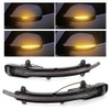 Rearview Backup Mirror Turn Signal Light Dynamic LED Indicator Fits
