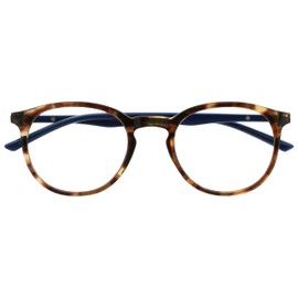 Opulize Met Blue Light Blocking Glasses Computer Gaming Brown Tortoiseshell Mens Womens Spring Hinges B60-2 +0.00