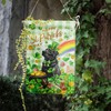 Black Lab St Patricks Day Garden Flag Labrador Dog St