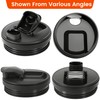 2Pcs Lids for Ninja Blender 18/24/32oz Cups, 3.35" Inner Diameter