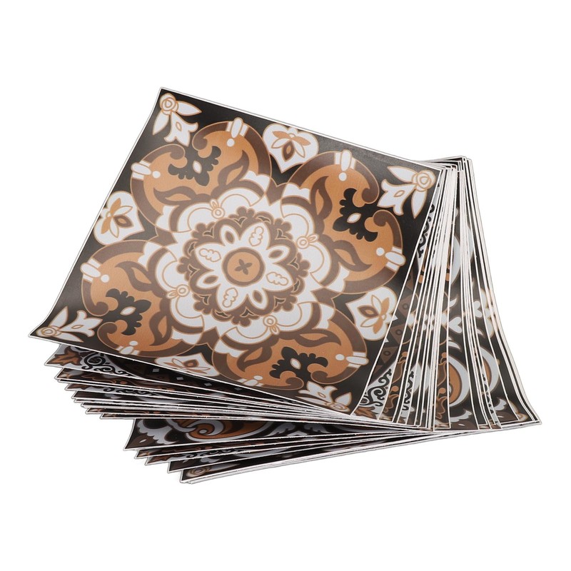 24Pcs Tile Sticker 15 X 15cm Waterproof Oil Resistant Retro