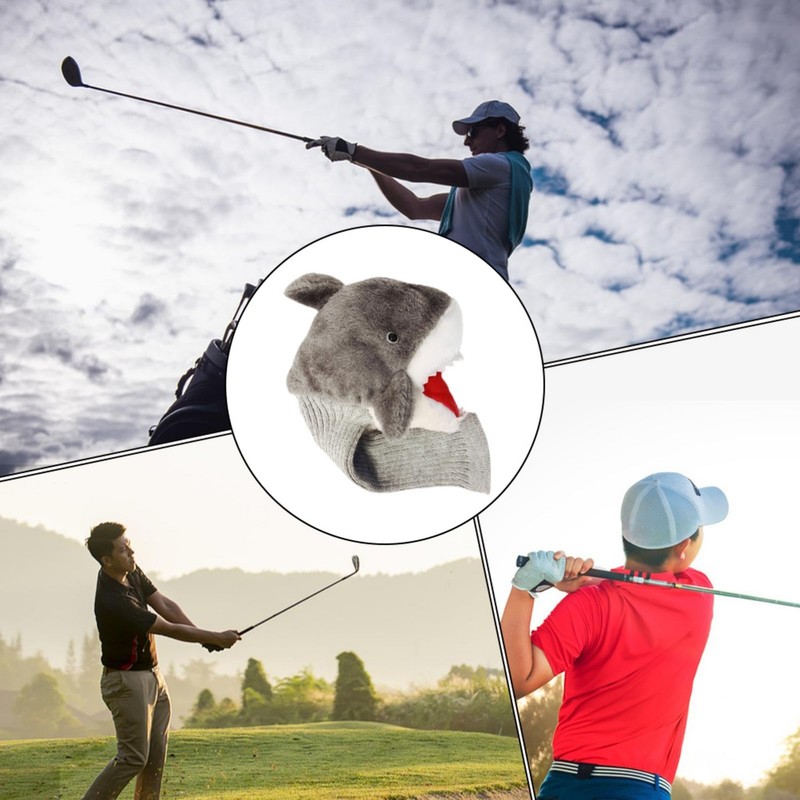 Plush Golf Head Covers - Stuffed Shark Driver Headcover |