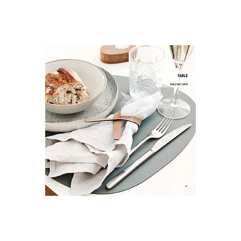 Hippo Curve Coaster, Brown, 11 x 13 cm