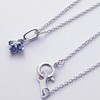 [You and My Jewelry Box] SV925 Natural Sapphire Clover Petite