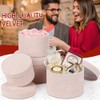 GnFlus Round Gift Boxes with Lids for Presents Set of