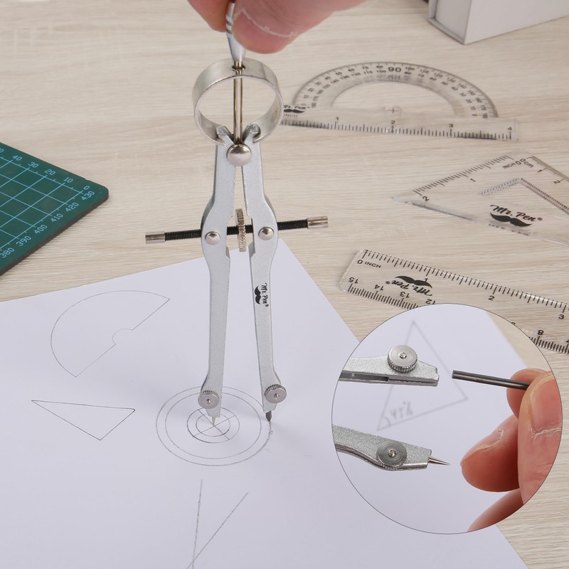 Mr. Pen- Geometry Set, 13 pcs, Compass for Geometry Compass,