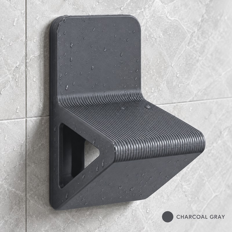 Wall-Mounted Shower Footrest for Shaving – No-Drill Plastic Foot Support