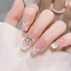 Bow Nail Charms 16Pcs 3D Silver Alloy Nail Charms for