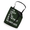 Minimalist Typography Design About Weekend Restlessness Tote Bag
