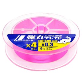 MAJOR CRAFT x 4 Braid Line Light Game SPECIAL DANGAN 150m Pink