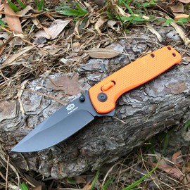 EDC Folding Utility Knife - Sharp Stainless Steel Blade, Lightweight Plastic Handle - Color: grey