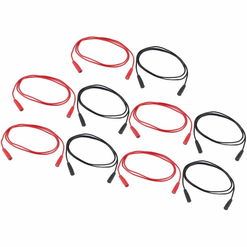 5 Sets Banana Test Lead Testing Cable Female to Female