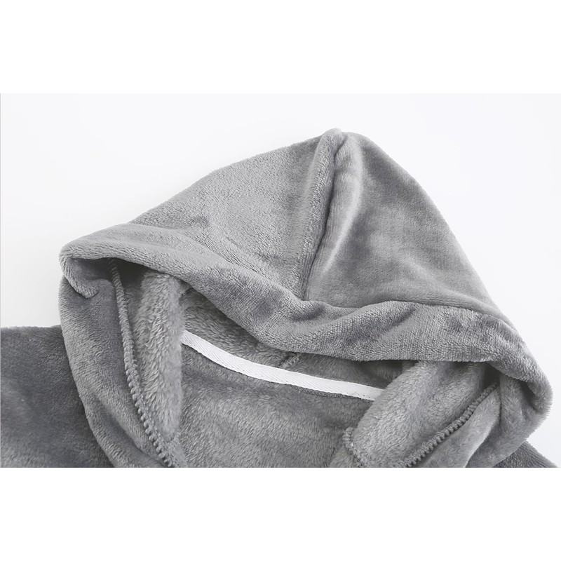 CJMJXPH Boys Soft Hooded Bathrobe Kids Warm Gamer Fleece Robe