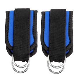GANAZONO 1 Pair Padded Ankle Straps with Resistance Band for Gym Workouts for Leg Exercises Cable Kickbacks and Thigh Contractions for Endurance Training and Fitness