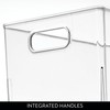iDesign Stackable Plastic Bathroom Storage Handles-Set of 4-Clear 10.53 x