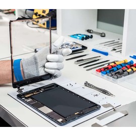 Static Care ESD Anti Static Gloves, Nylon and Conductive Carbon For Use In Electronics, Semiconductor, Factories - Tip Coated Medium Pack of 12 Pairs