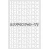 XIAXIN Waterproof PVC Number Stickers Numbers Numbering Sticker Set Weather-resistant
