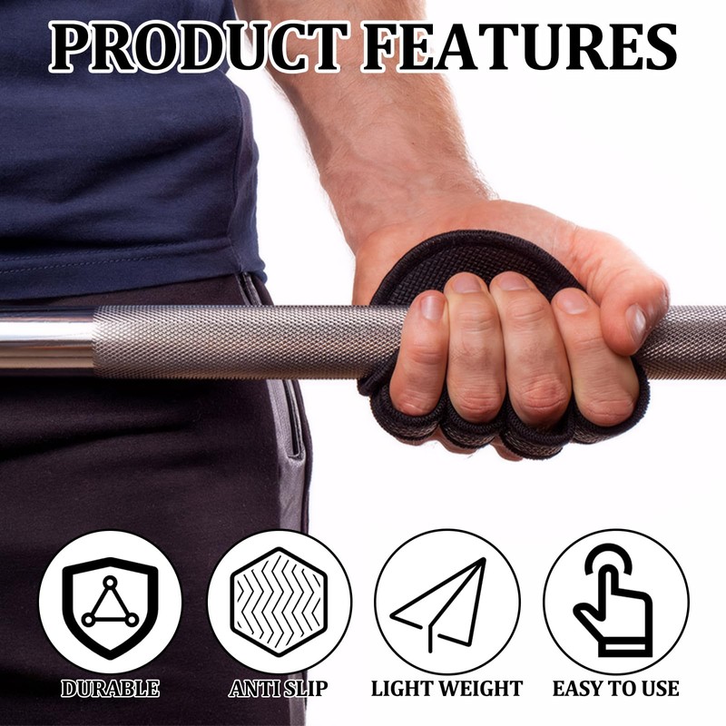 GMHLLES 1 Pair of Hand Grips for Weight Lifting Fitness