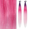 Pack of 2 Colourful Braiding Hair Strands for Kids Girls