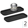 iDesign Silicone Kitchen Sink Tray for Countertops - Set of