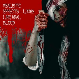 Halloween Fake Blood 500 ml I Washable I for Skin, Face and Clothes