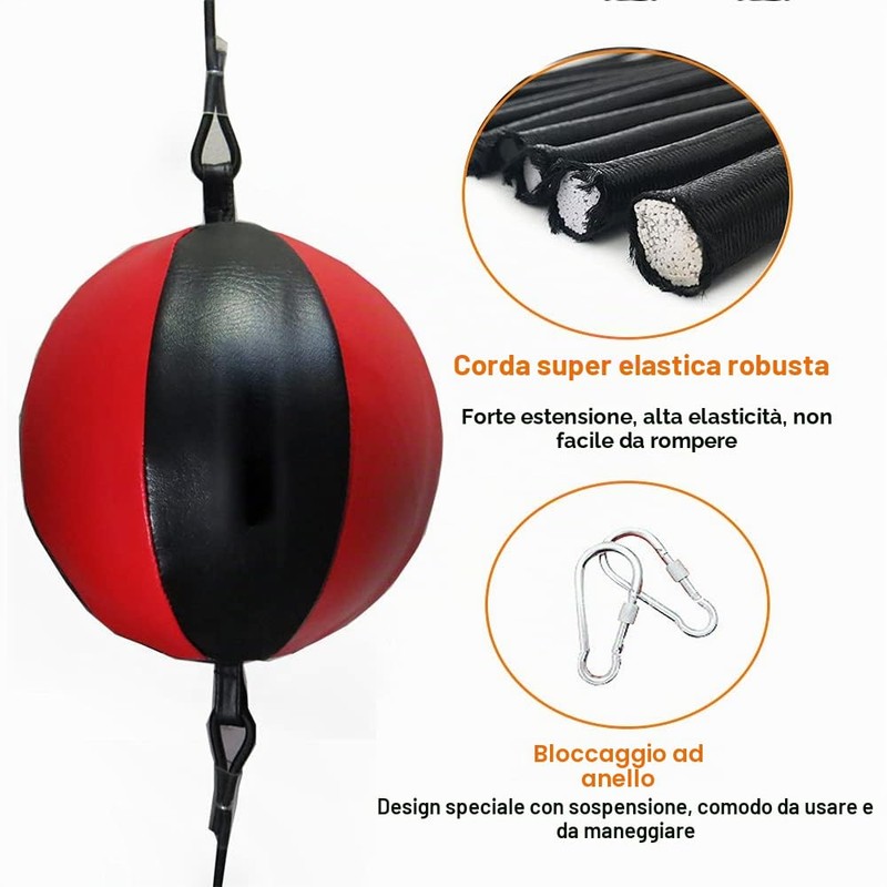 Wanlxc Palla da boxe a doppia estremità, per allenamento con