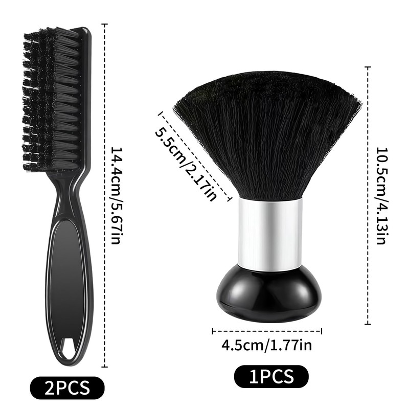 CllyCnny 3 PCS Barber Neck Duster Brush Set, Professional Barber