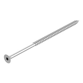 SECCARO Chipboard Screws 6 x 140 mm Galvanised Steel Partially Threaded Wood Screw TX/Hexalobular Pack of 50
