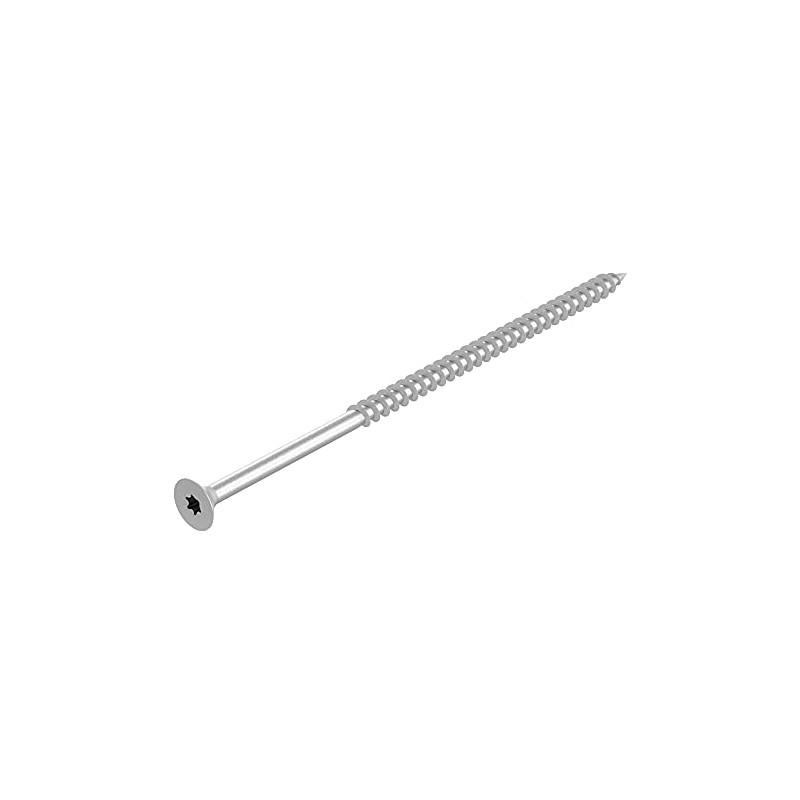 SECCARO Chipboard Screws 6 x 140 mm Galvanised Steel Partially