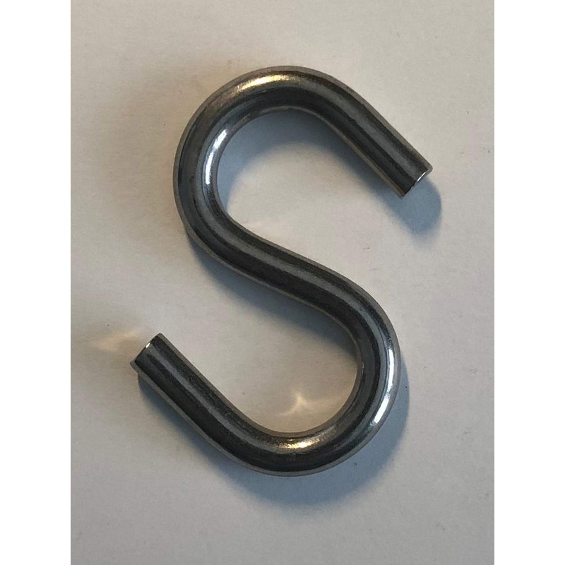 US Stainless 2 Pieces Stainless Steel 316 Straight S Hook