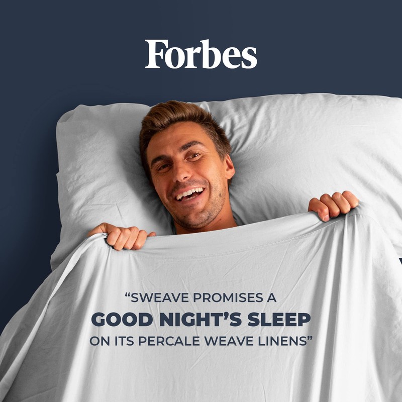 Sweave 100% Egyptian Cotton Percale Sheets Queen Size - Genuine