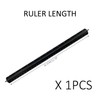 1 Pcs Black Aluminum Alloy Ruler Metal Triangle Ruler Suitable