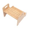 Bed Steps,Bamboo Two-Story Stairs, Portable Step Stool,Potty Training