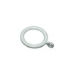 White Plastic Curtain Pole Rod Rings 28MM ID 40MM OD