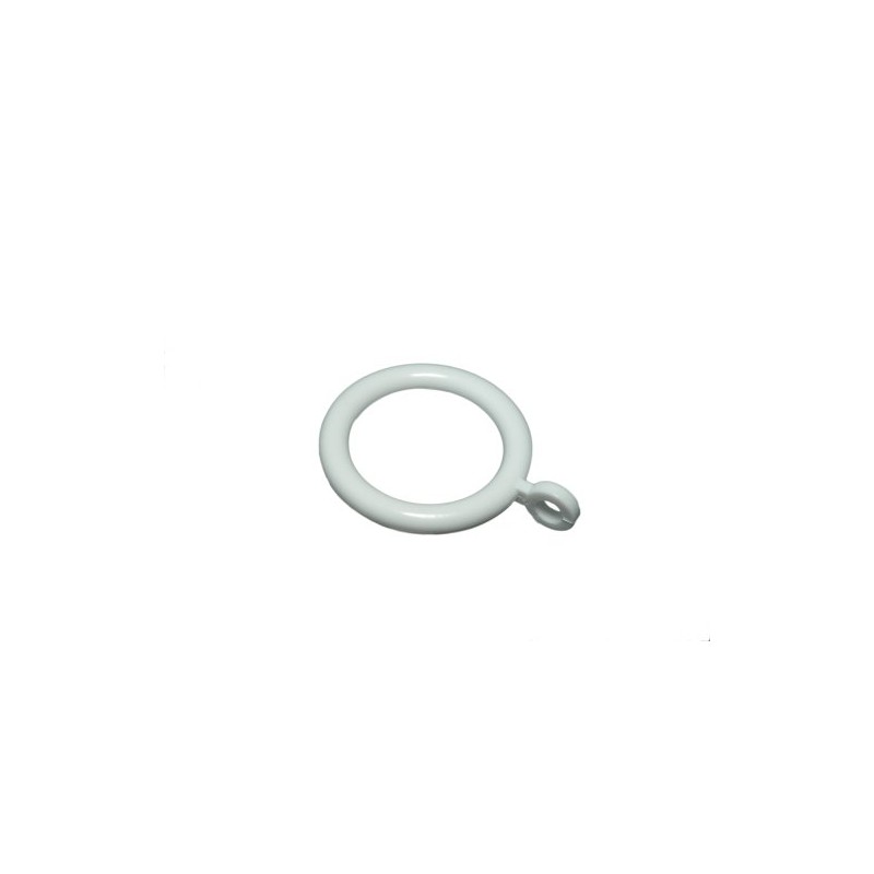 White Plastic Curtain Pole Rod Rings 28MM ID 40MM OD
