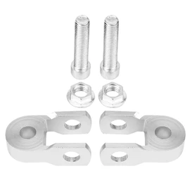 Amortiguadores de motos, 2 piezas de la motocicleta universal Amortiguador de choques trasero Elevador Altura Altura Piezas de plata de la motocicleta(With Screw)