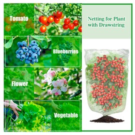 3 Pcs Plant Barrier Net Mesh, Plant Barrier Net Mesh, Bird Netting, Barrier Bags for Vegetables Fruits, Covering Plants Bags, Tomato Plant Netting for Protect Plants from Birds(2.4 x 3.5 FT)