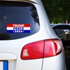 Trump Pence 2024 Bumper Sticker Decal (3.37" x 9") |