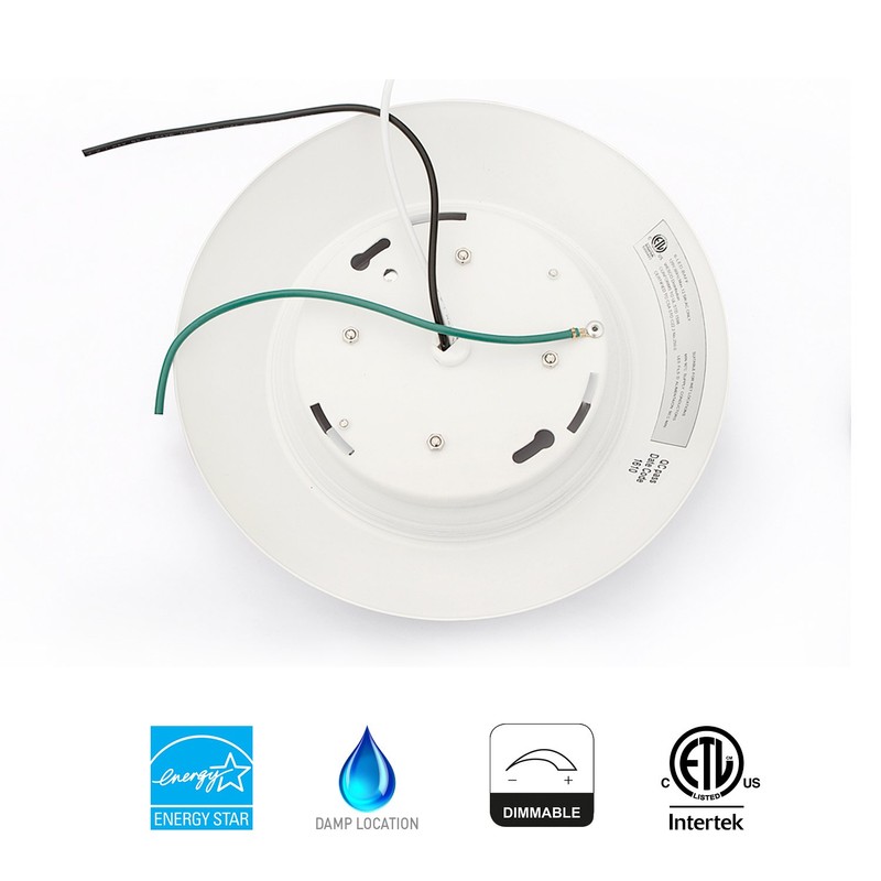 JULLISON 8 Pack 6 Inch LED Low Profile Recessed &
