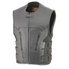 Milwaukee Leather Men's Bullet Proof Look Style Swat Vest Single