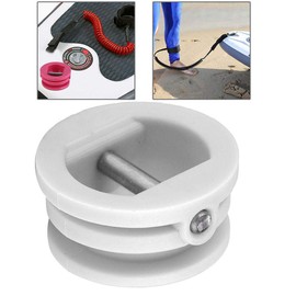 Alomejor 5 Pieces Surfboard Plug Lead Leg Rope Plug for Surfboard Paddle Board Kayak Accessories Equipment 2.5 cm (White)
