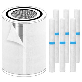 HSIAMEN Pre-Filter Compatible with Levoit LV-H133 Air Purifier Replacement Filter, LVH133 H133 Meta-Air Tower, Fit Part# LV-H133-RF, 6-Pack