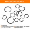 sourcing map 100Pcs Internal Retaining Ring Circlip Assortment Set, 65