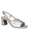 Easy Street Women's Lucie Heeled Sandal, Silver, 8 Wide